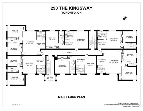 a floor plan of a house with many rooms