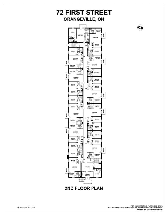 a floor plan of a building with two floors