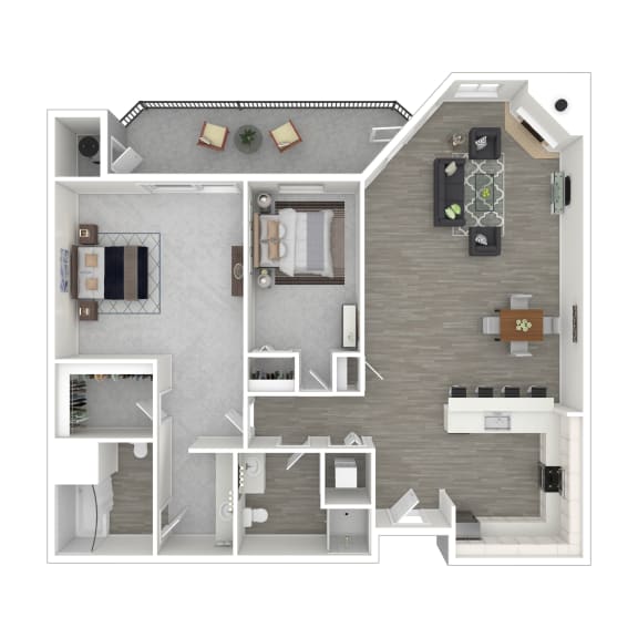 a floor plan of a 1 bedroom with a bathroom and a living room