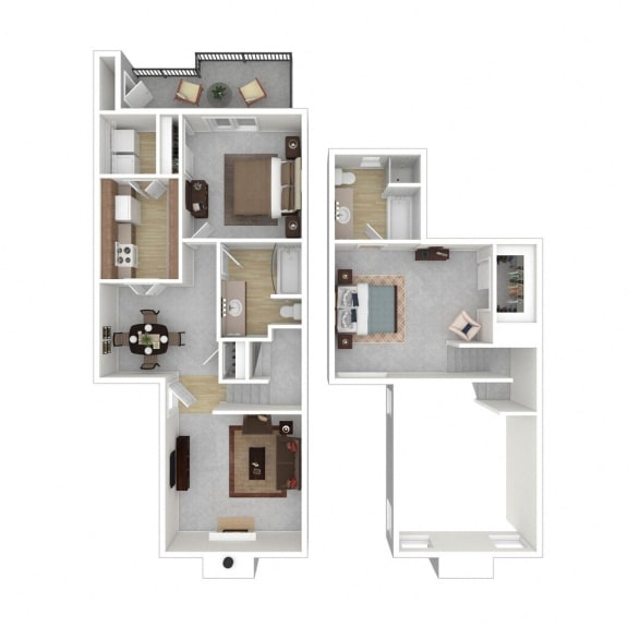 Floor Plan  a floor plan of a house with a bedroom and a living room