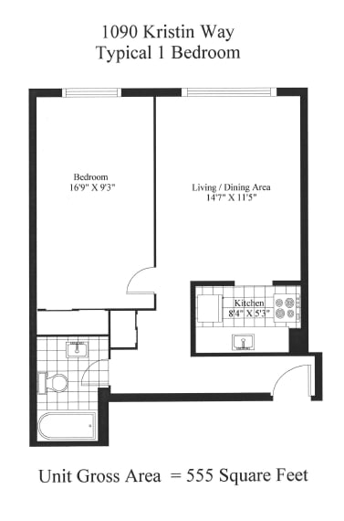 a floor plan of the unit