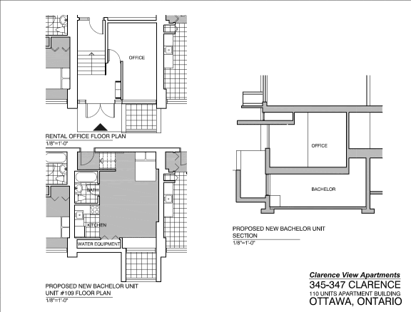 a floor plan of a house with two different views of the house