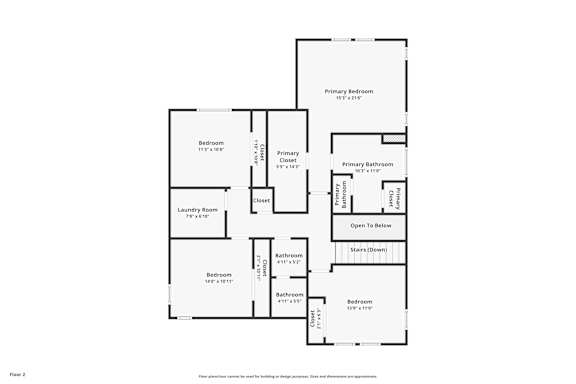 A black and white image of a floor plan for a two-story house.