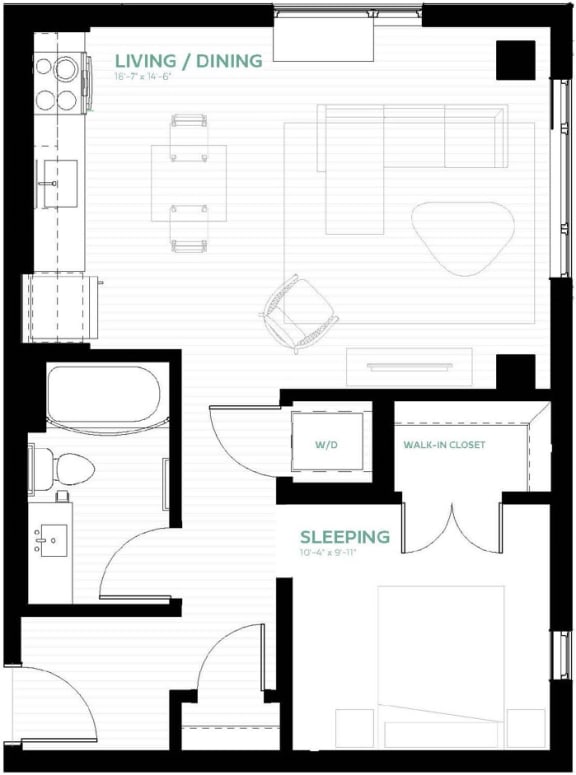 Floor Plans of Viridium Apartments in Minneapolis, MN
