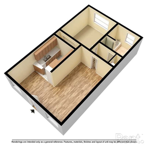 a floor plan of a small apartment