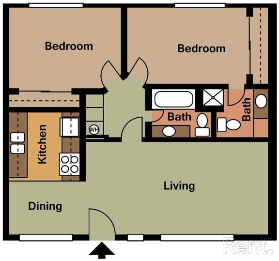 a floor plan of a house