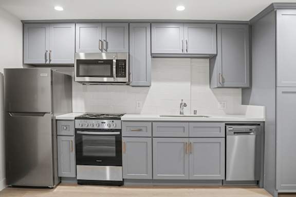 Kitchen with Stainless Steel Appliances