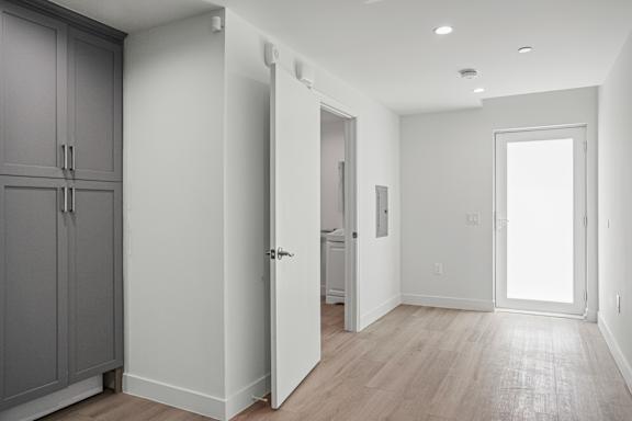 Living Room View to Bathroom