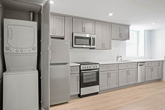 Kitchen with Laundry Center