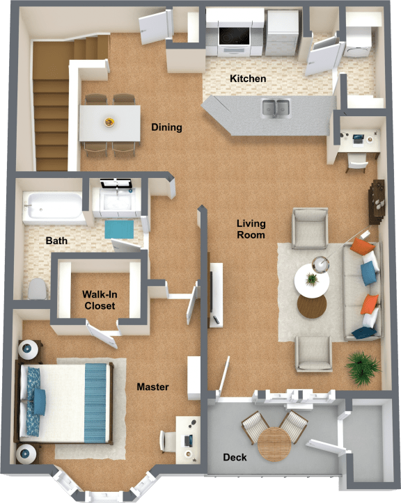 a floor plan of a home with a living room and a dining room