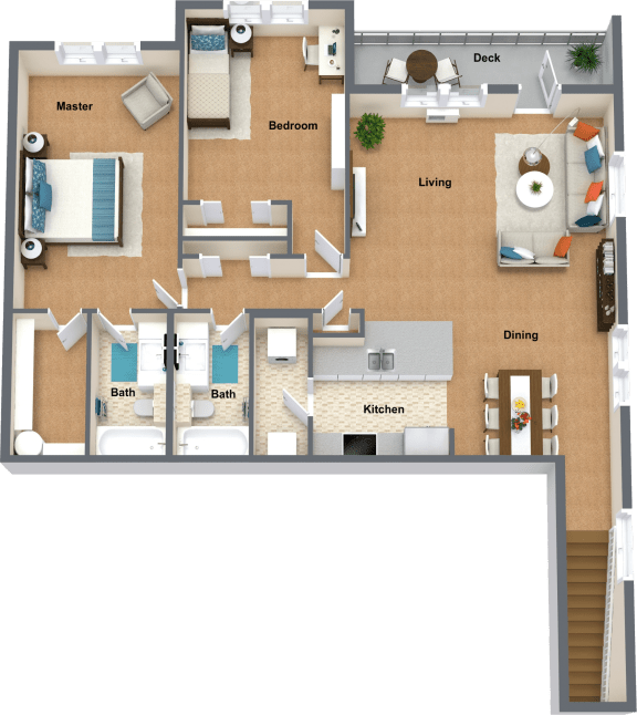 a floor plan of a house with a swimming pool and a garden