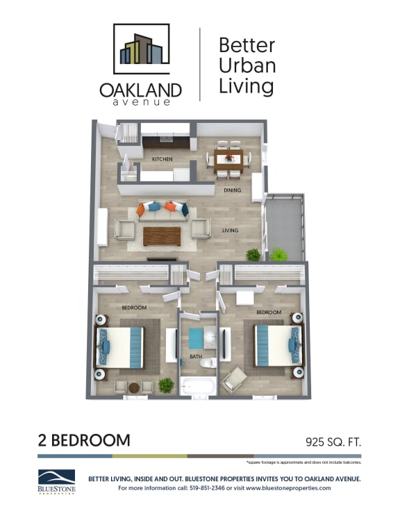 bedroom, bathroom and living room floor plans