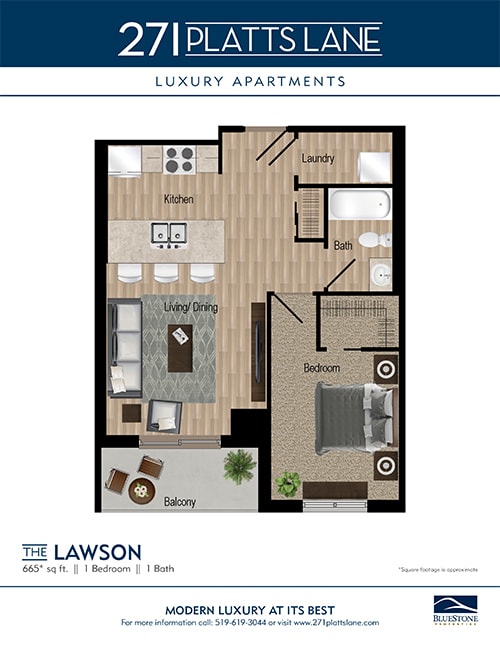 a floor plan of the lawson