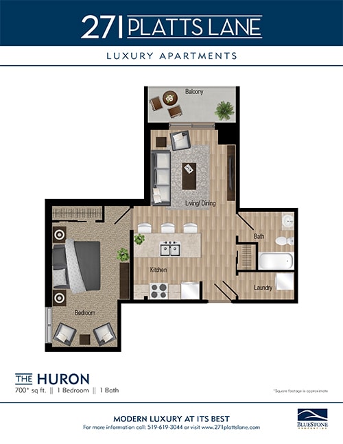the huron 2x2 floor plan