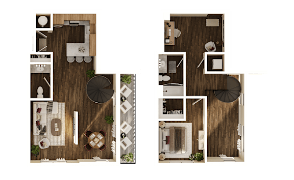 Floor Plan  Maurice Floor Plan at The Walter Apartments, Omaha, 68106