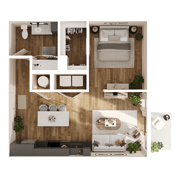 Floor Plan  Prism Floor Plan at Parallel Apartments, Nebraska