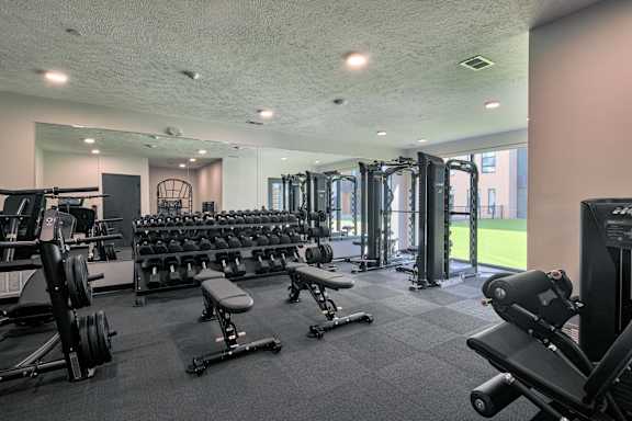 Workout Area at Parallel Apartments, Omaha
