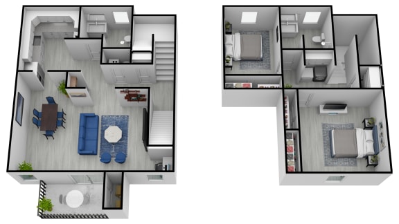 a floor plan of a house