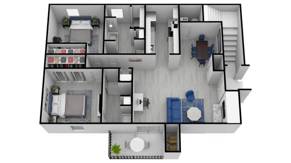 bedroom floor plan an in 2d