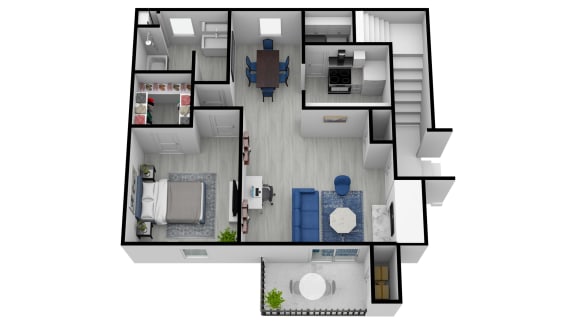 bedroom floor plan an in 2d