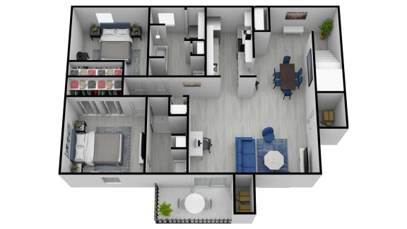 bedroom floor plan an in 2d
