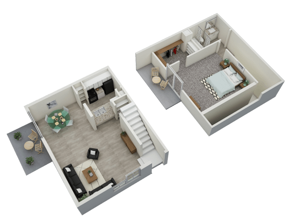 bedroom floor plan an in 2d