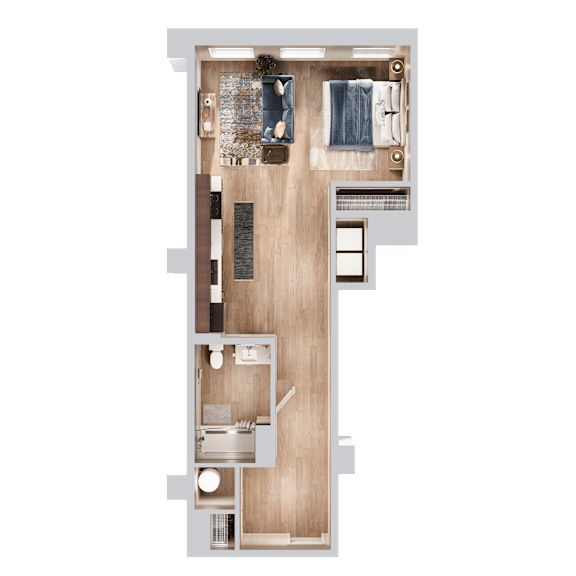 1 bed 1 bath at Oskamp Flats Apartments, Cincinnati