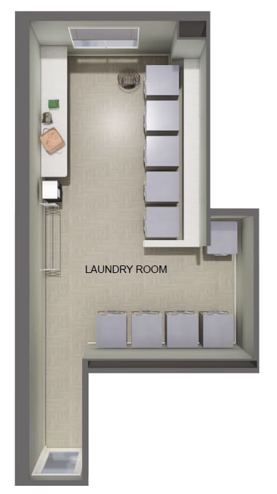 A laundry room with a washer and dryer.