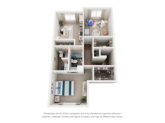 3 Bed 2.5 Bath Floor Plan | 1,550 Sq. Ft