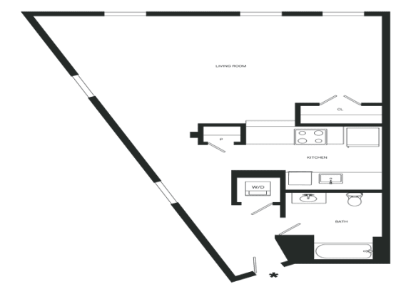 Beyond Floor Plan | 616 Sq. Ft. Beyond Floor Plan | 616 Sq. Ft. at Mayton Transfer Lofts, Virginia, 23803
