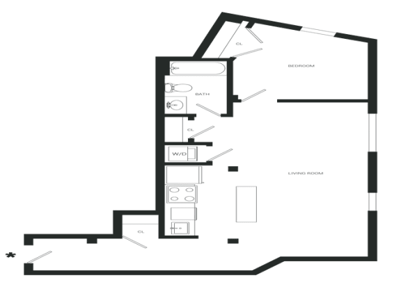 Dream Floor Plan | 714 Sq. Ft. at Mayton Transfer Lofts, Virginia, 23803