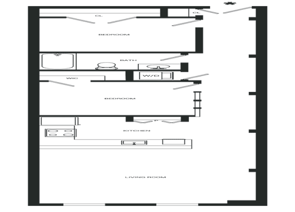 Prominence Floor Plan | 951 Sq. Ft. Prominence Floor Plan | 951 Sq. Ft. at Mayton Transfer Lofts, Petersburg, 23803