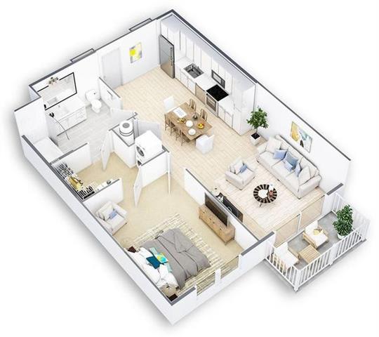 a floor plan of a house with a living room and a dining room at Tapestry West, Richmond, VA