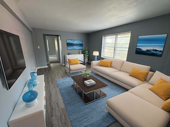 Floor Plan  Spacious Living Room at The Summit, New York