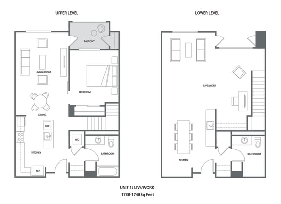 Floor Plan  a floor plan of a house with two bedrooms and two bathrooms