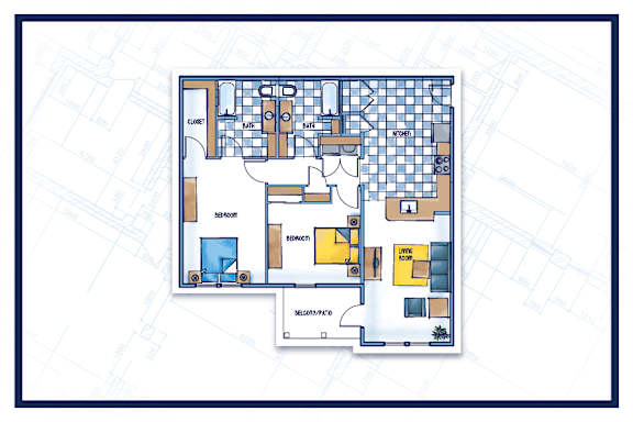 2 bedroom apartment floor plan