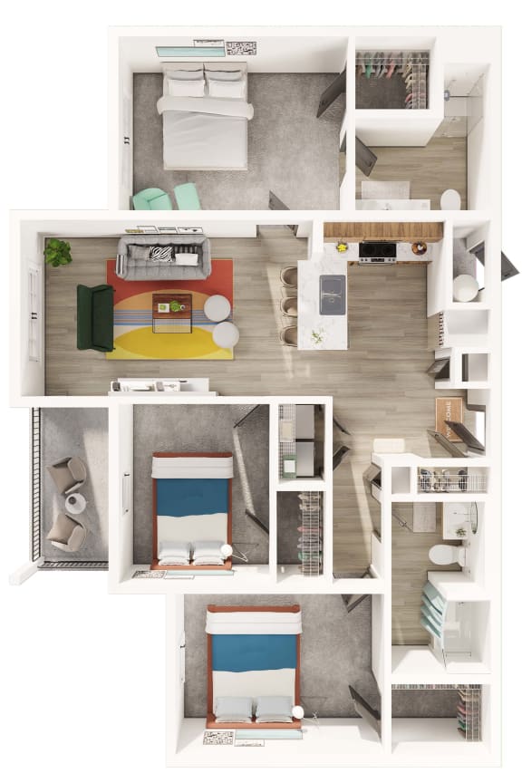 a floor plan of the residence