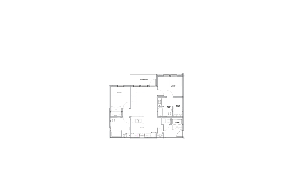 a 2 bedroom apartment floor plan