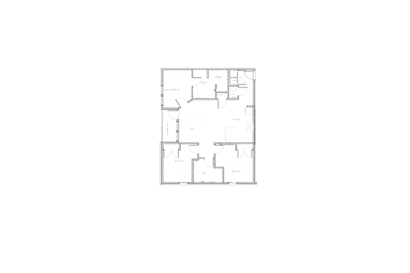 a 3 bedroom apartment floor plan