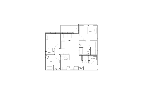 a 2 bedroom apartment floor plan