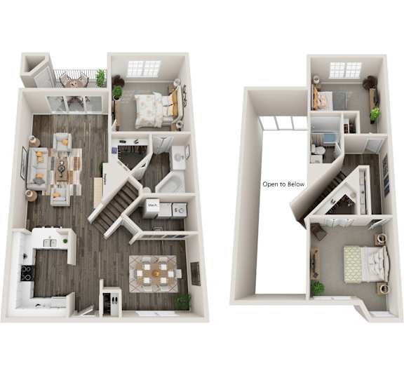Carambola Floor Plan at Coastline Apartments, Fort Walton Beach, 32547