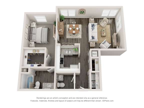 Montrachet Floor Plan at Elan Apartments, Fort Walton Beach, 32547