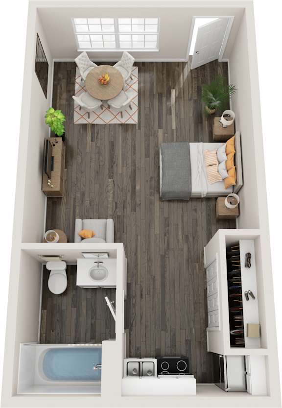Croix Floor Plan at Coastline Apartments, Fort Walton Beach Florida