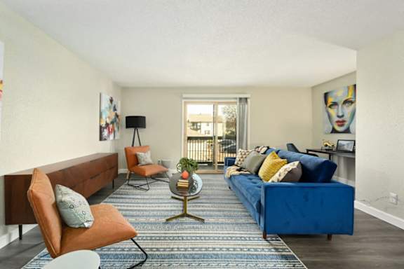 Decorated Living Room With Natural Light at Southridge, Kansas City, 66103