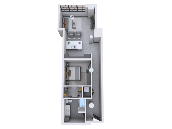 a floor plan of a two bedroom apartment