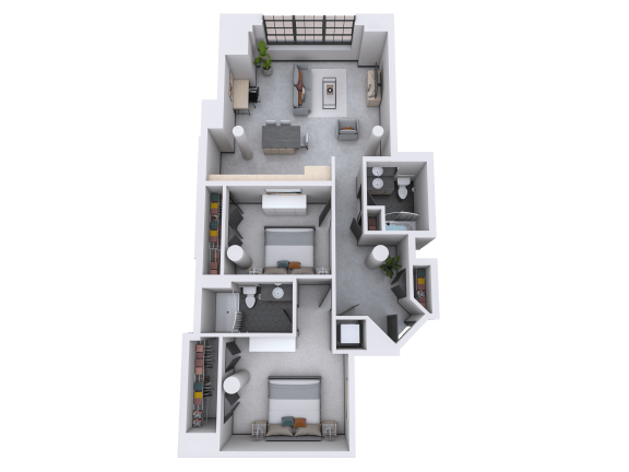 bedroom floor plan an image of the enclave at tranquility lake apartments in riverview, fl