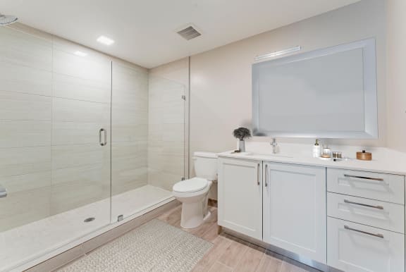 Bathroom with Spacious Shower&#x9;at Mayla Pompano, Pompano Beach, 33062