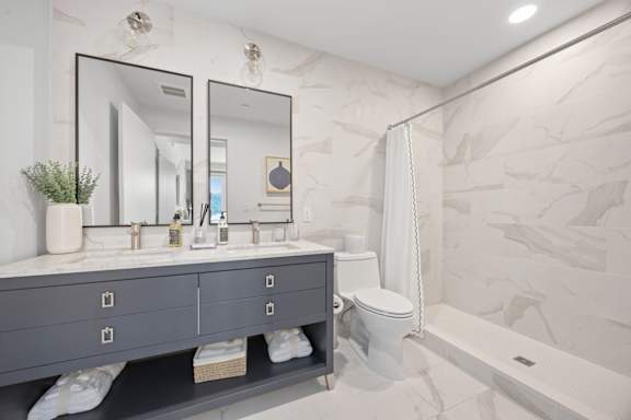Master Bathroom at Hudson Piers, Yonkers, NY