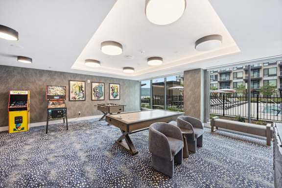 Game Room at Hudson Piers, Yonkers, New York