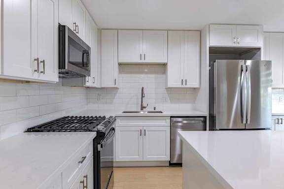 Designer Kitchen at Eastside Haven at 17th Apartments, California